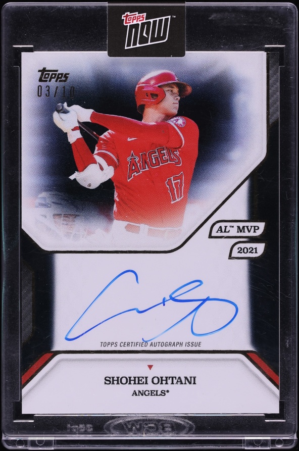 2025 Topps MLB MVP Collection Black Foil Shohei Ohtani AUTO /10 #1-A