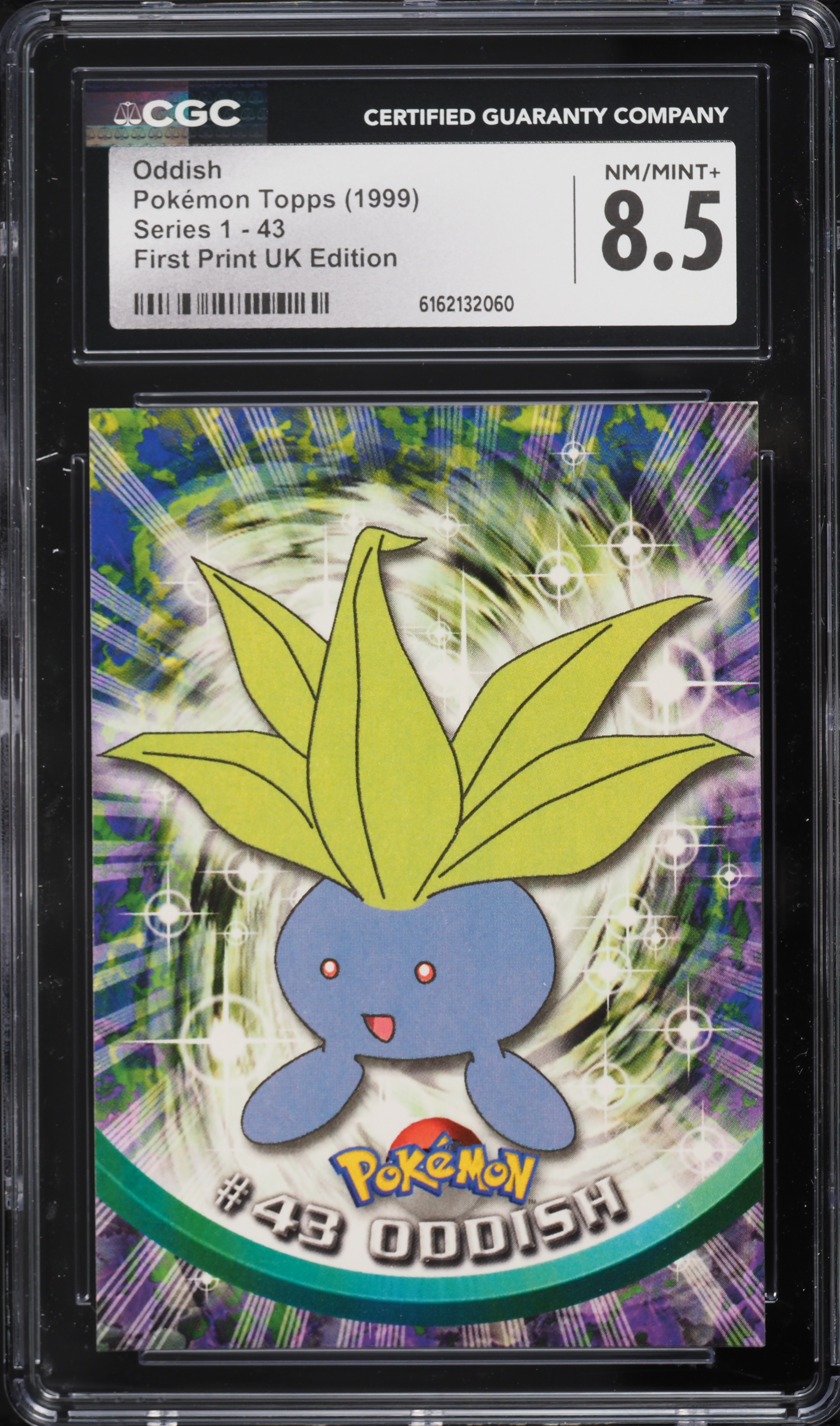 first edition oddish pokemon card 1999 Pokemon Jungle 1st Edition Oddish #58 Ksa 9 Mint