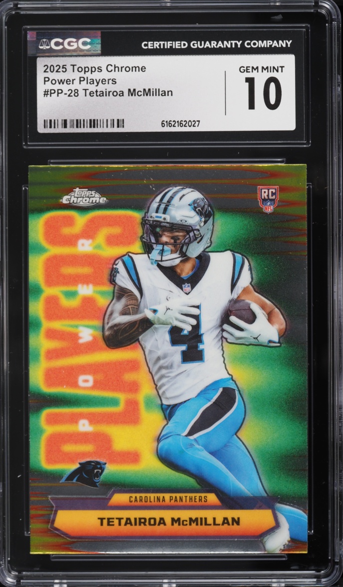 2025 Topps Chrome Power Players Tetairoa McMillan ROOKIE #PP-28 CGC 10 GEM MINT
