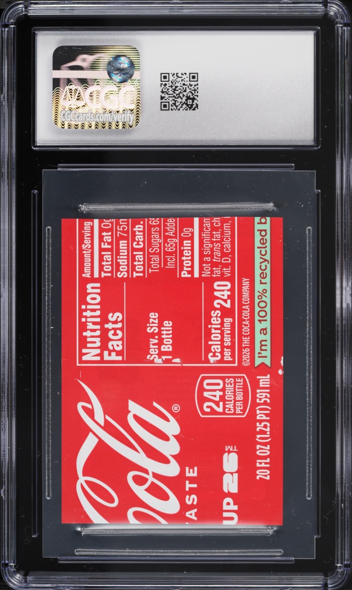 2026 Panini WC Stickers Coca-Cola Special Set Virtual Album Hand Cut Lautaro Martinez CGC AUTH