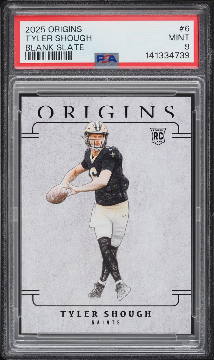 2025 Panini Origins Blank Slate Tyler Shough ROOKIE #6 PSA 9 MINT