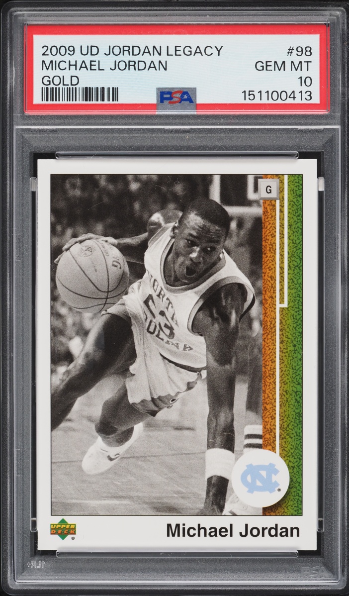 2009 Upper Deck Jordan Legacy Gold Michael Jordan #98 PSA 10 GEM MINT