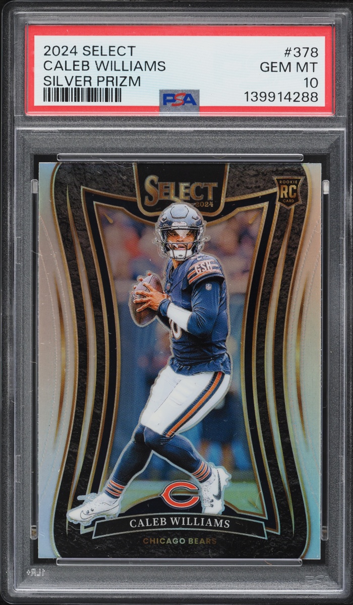 2024 Select Suite Level Silver Prizm Caleb Williams ROOKIE #378 PSA 10 GEM MINT