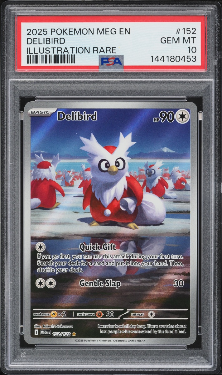 2025 Pokemon Mega Evolution IR Delibird #152 PSA 10 GEM MINT