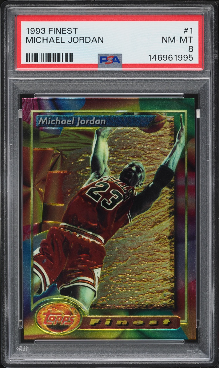 1993 Finest Basketball Michael Jordan #1 PSA 8 NM-MT