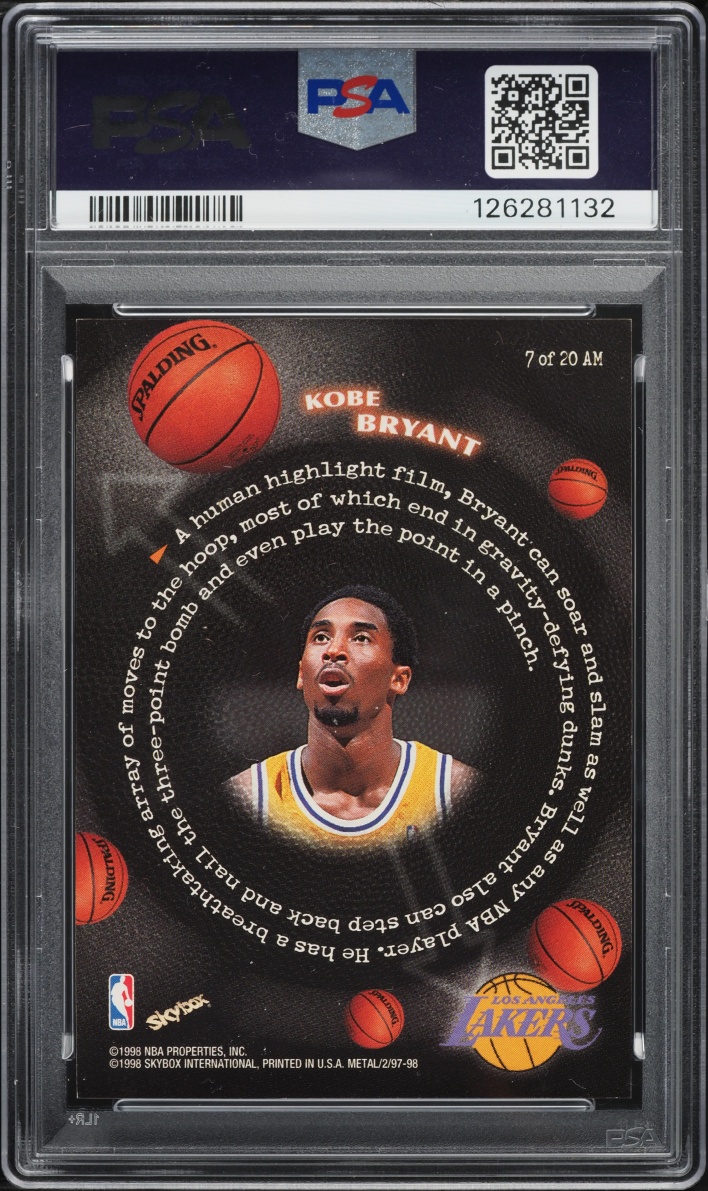 1997 Metal Universe Championship All Millennium Kobe Bryant #7 PSA 7 NRMT