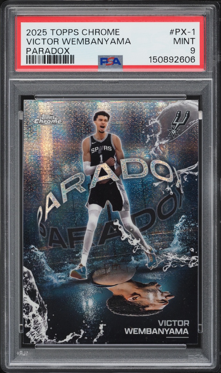 2025 Topps Chrome Paradox Victor Wembanyama #PX-1 PSA 9 MINT