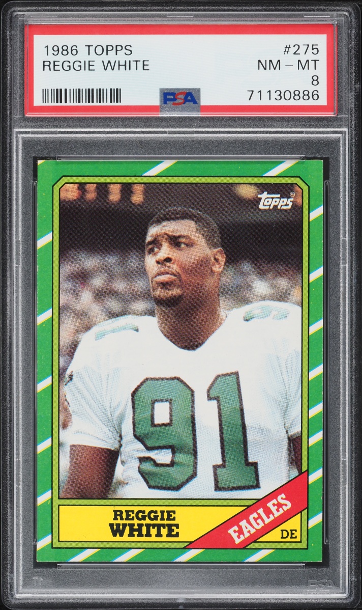 1986 Topps Football Reggie White ROOKIE #275 PSA 8 NM-MT