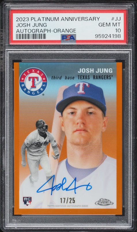 2023 Topps Allen & Ginter Silver Portrait Josh Jung ROOKIE #90 CGC