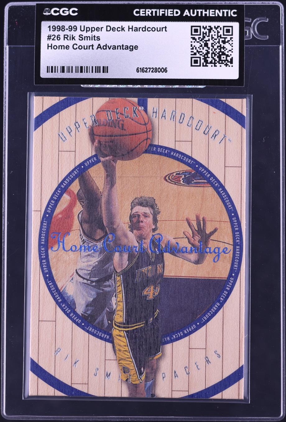 1998 Upper Deck Hardcourt Home Court Advantage Rik Smits #26 CGC AUTH