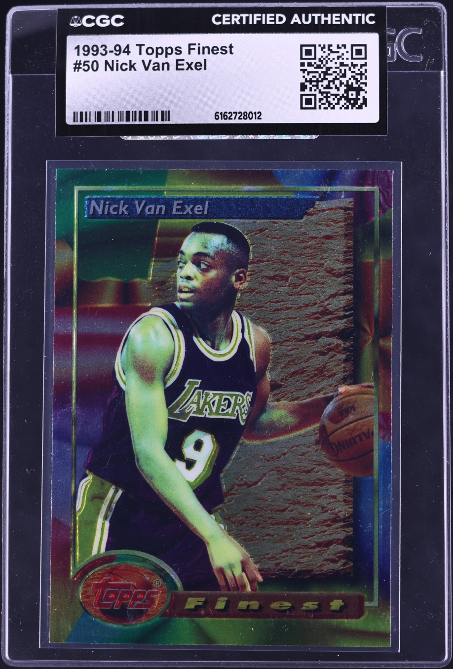 1993 Finest Basketball Nick Van Exel ROOKIE #50 CGC AUTH