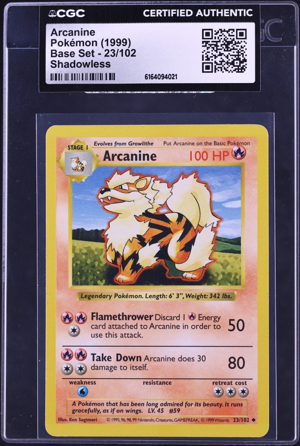 225 197 pokemon card Pokemon EX Sandstorm - Arcanine - 015/100 main image 0