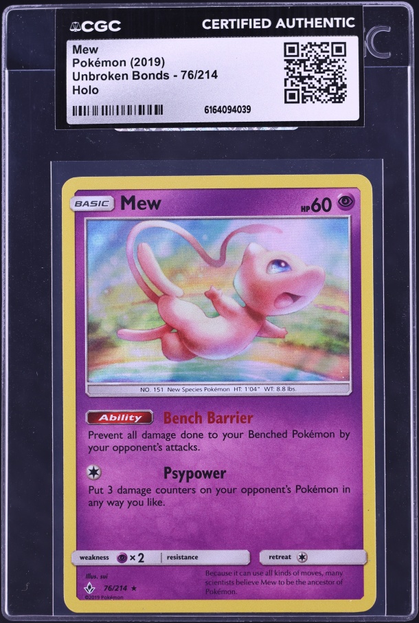 2019 Pokemon Japanese Playing Cards Old Maid Mew CGC 10 PRISTINE on Fanatics Collect 2019 Pokemon Japanese Playing Cards Old Maid Mew CGC 10 PRISTINE on Fanatics Collect