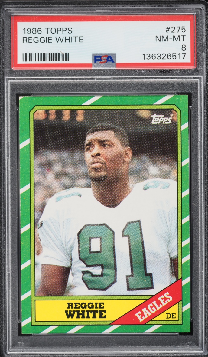 1986 Topps Football Reggie White ROOKIE #275 PSA 8 NM-MT