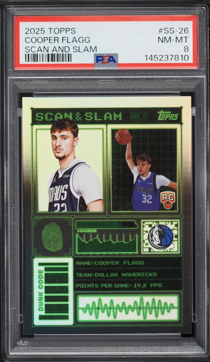 2025 Topps Scan And Slam Cooper Flagg ROOKIE #SS-26 PSA 8 NM-MT