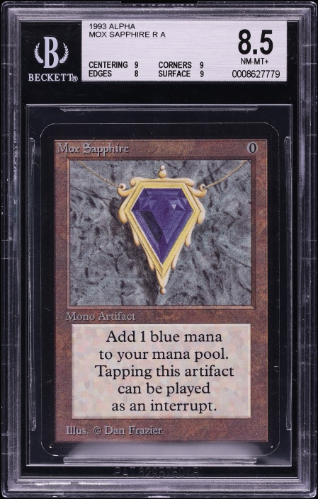 1993 Magic The Gathering MTG Alpha Mox Jet PSA 10 GEM MINT on