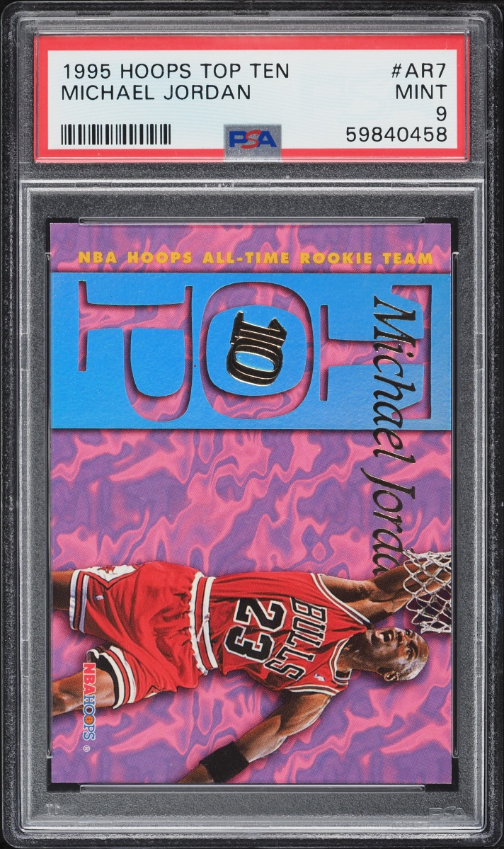 1995 Hoops Top Ten Michael Jordan #AR7 PSA 9 MINT