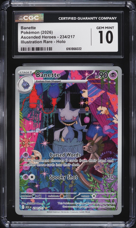 2026 Pokemon Mega Evolution Ascended Heroes IR Banette #234 CGC 10 GEM MINT
