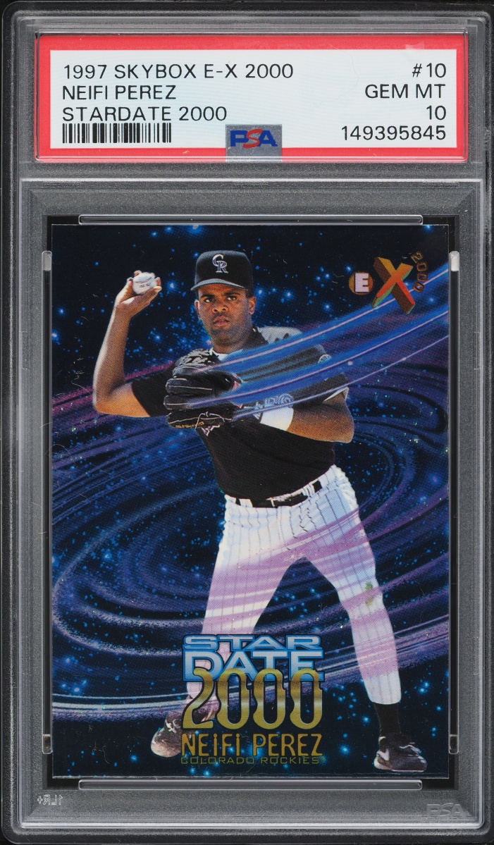 1997 Skybox E-X 2000 Stardate 2000 Neifi Perez ROOKIE #10 PSA 10 GEM MINT