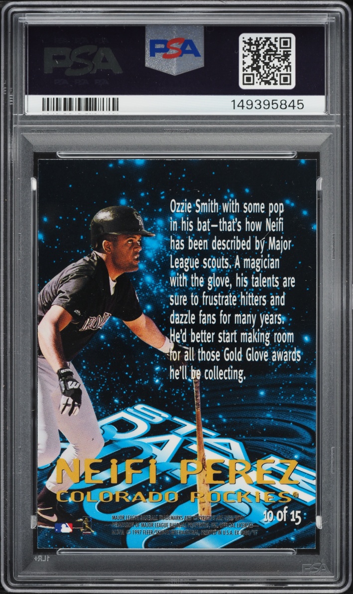1997 Skybox E-X 2000 Stardate 2000 Neifi Perez ROOKIE #10 PSA 10 GEM MINT
