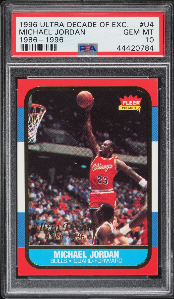 1996 Ultra Decade Of Excellence Michael Jordan #U-4 PSA 10 GEM MINT