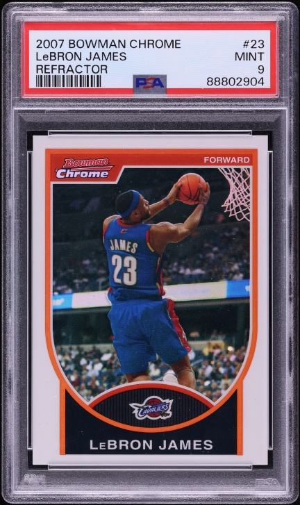 2007 Topps Chrome Xfractor LeBron James /50 #23 PSA 10 GEM MINT on