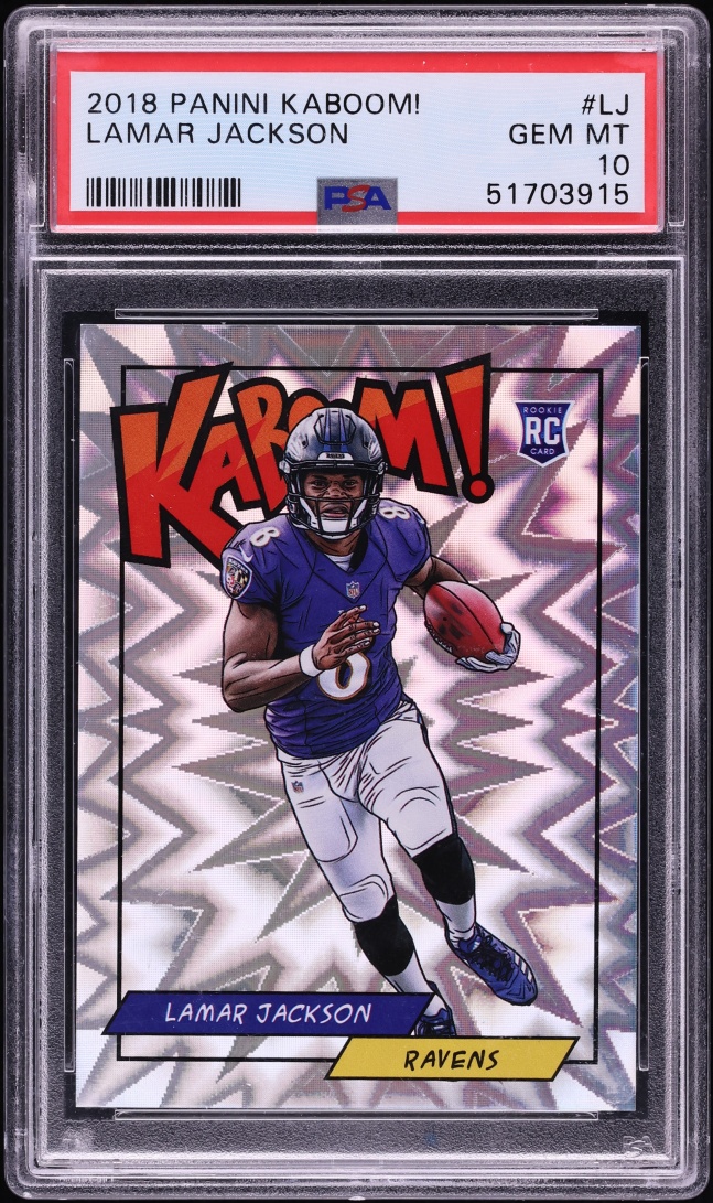 2018 Panini Kaboom! Lamar Jackson ROOKIE #K-LJ PSA 10 GEM MINT