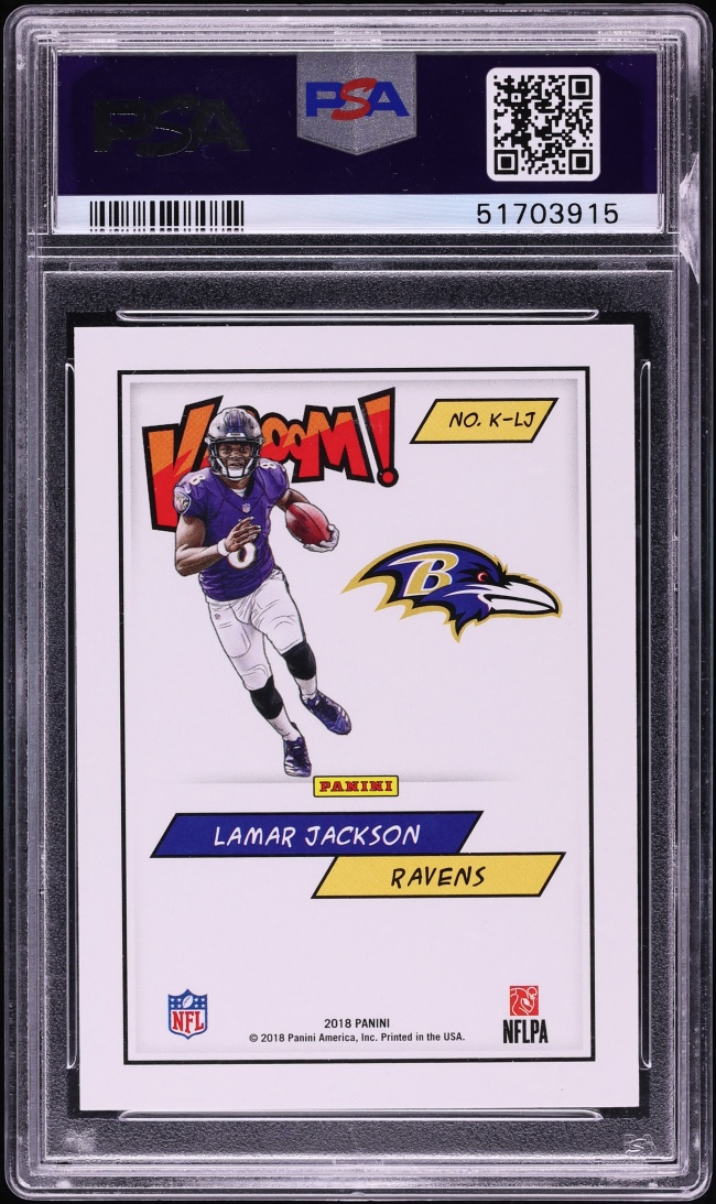 2018 Panini Kaboom! Lamar Jackson ROOKIE #K-LJ PSA 10 GEM MINT