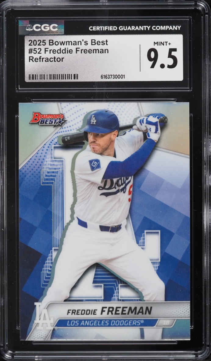 2025 Bowman's Best Refractor Freddie Freeman #52 CGC 9.5 MINT+