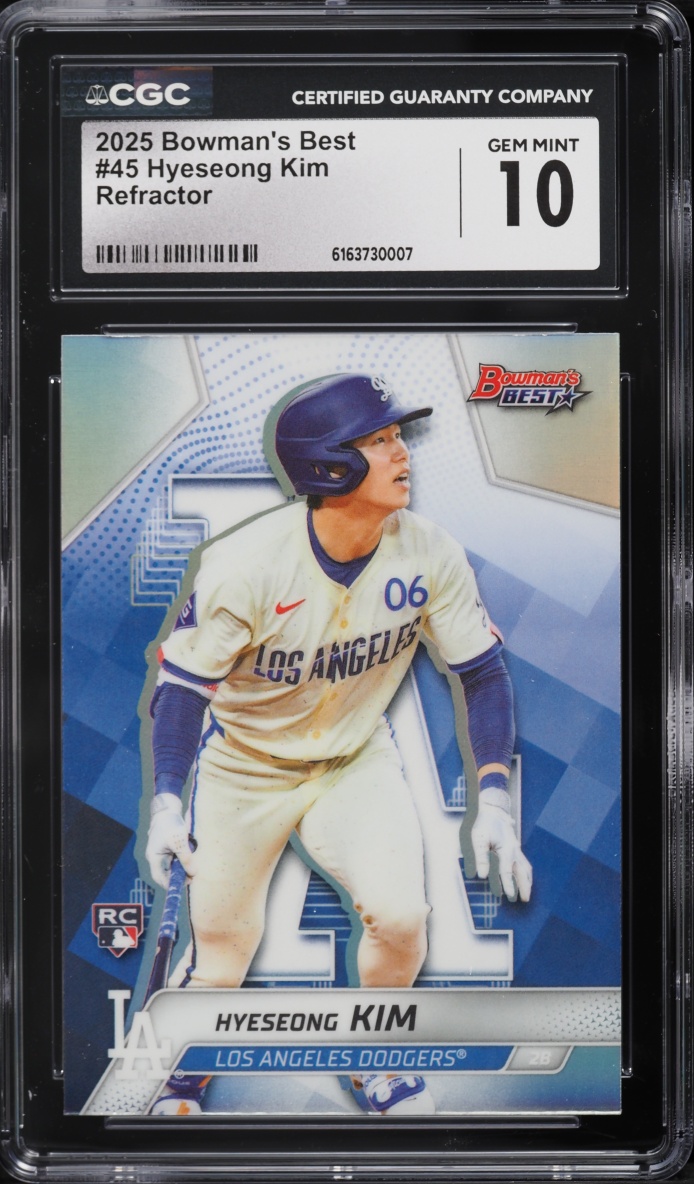 2025 Bowman's Best Refractor Hyeseong Kim ROOKIE #45 CGC 10 GEM MINT