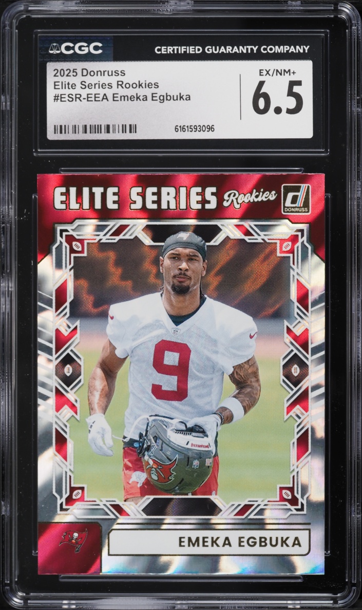 2025 Donruss Elite Series Emeka Egbuka ROOKIE #ESR-EEA CGC 6.5 EXMT+