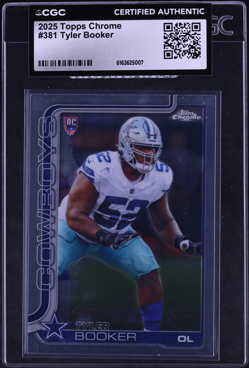 2025 Topps Chrome Tyler Booker ROOKIE #381 CGC AUTH