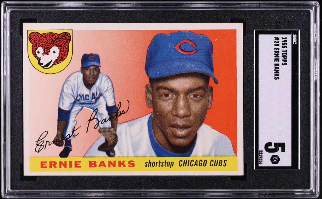 1955 Topps Ernie Banks #28 SGC 5 EX