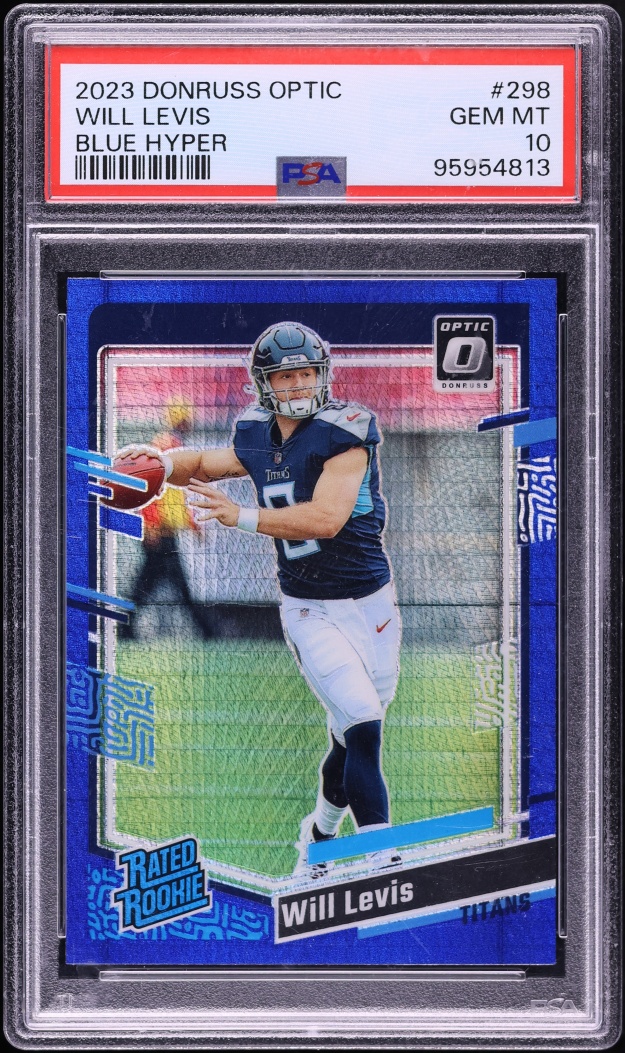 2023 Donruss Optic Blue Hyper Will Levis ROOKIE #298 PSA 10 GEM MINT