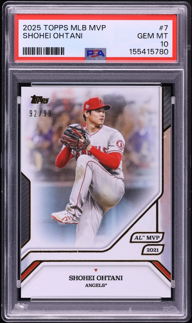 2025 Topps MLB MVP Collection Shohei Ohtani /99 #7 PSA 10 GEM MINT