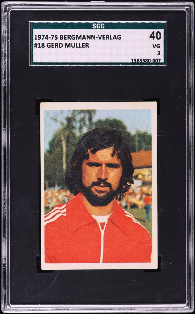1974 Bergmann-Verlag Fussball Gerd Muller #18 SGC 3 VG