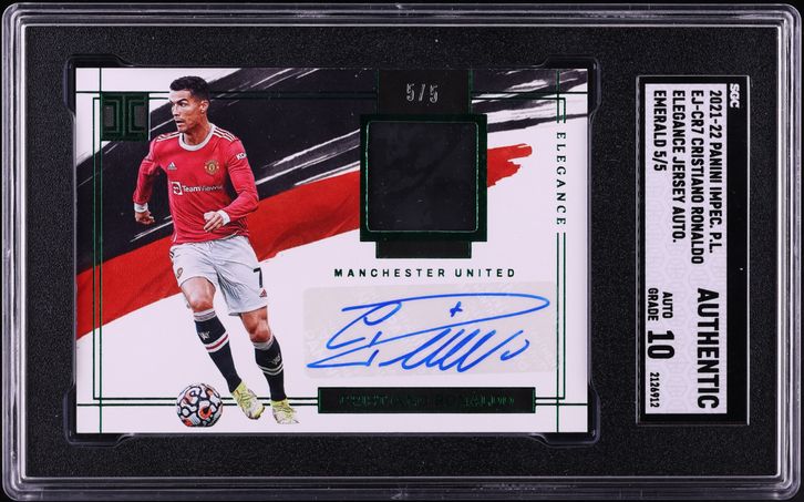 2014 Panini Prizm World Cup Gold Cristiano Ronaldo /10 #161 PSA 10
