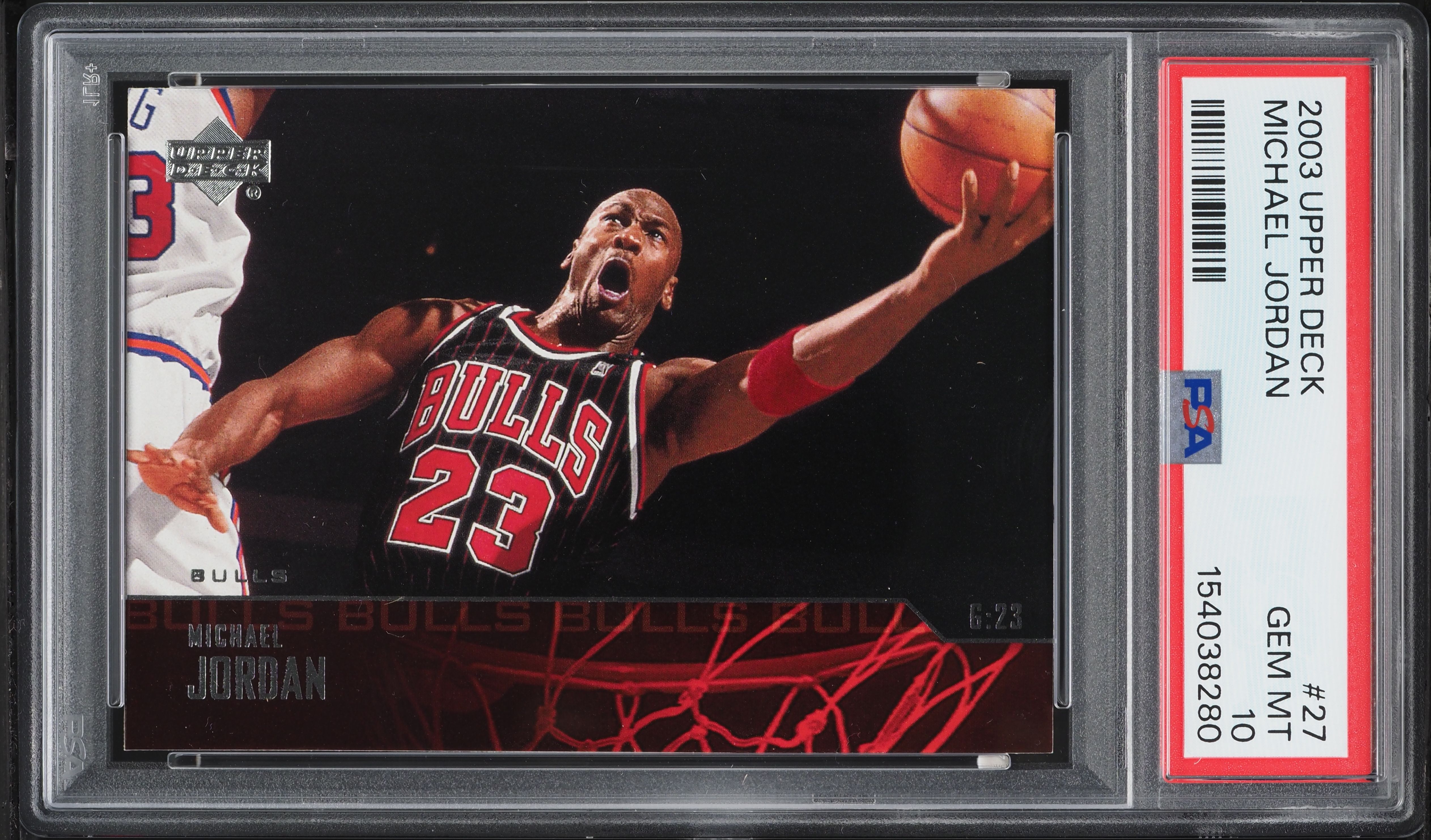 2003 Upper Deck Basketball Michael Jordan #27 PSA 10 GEM MINT on