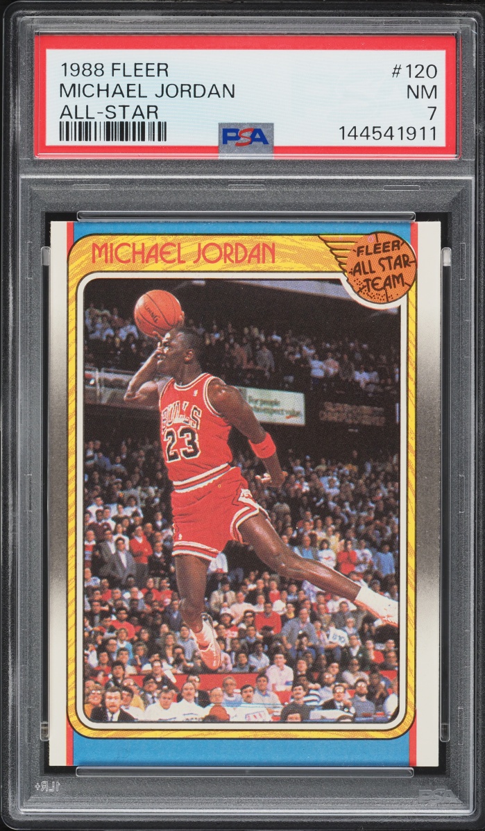 1988 Fleer All Star Michael Jordan #120 PSA 7 NRMT