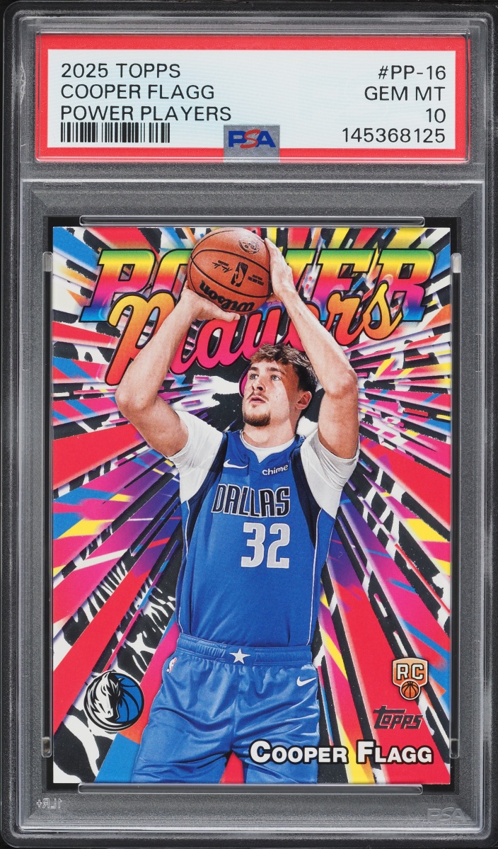 2025 Topps Power Players Cooper Flagg ROOKIE #PP-16 PSA 10 GEM MINT