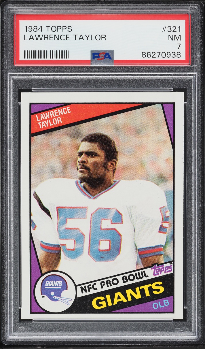 1984 Topps Football Lawrence Taylor #321 PSA 7 NRMT