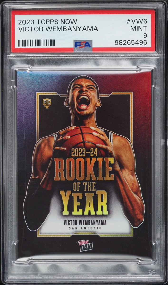 2023 Topps Now Victor Wembanyama ROOKIE #VW-6 PSA 9 MINT