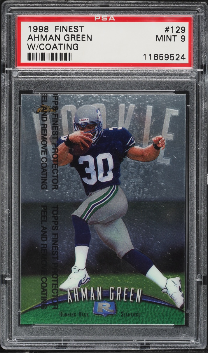 1998 Finest w/coating Ahman Green #129 PSA 9 MINT