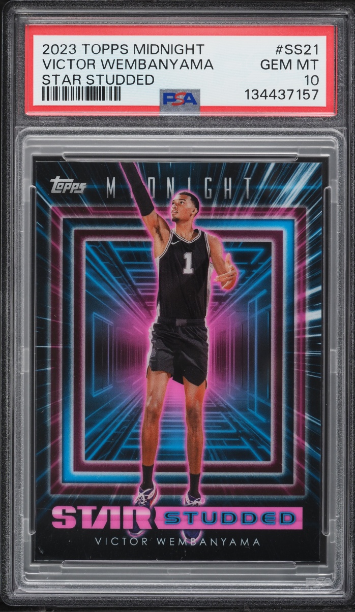 2023 Topps Midnight Star Studded Victor Wembanyama ROOKIE #SS21 PSA 10 GEM MINT