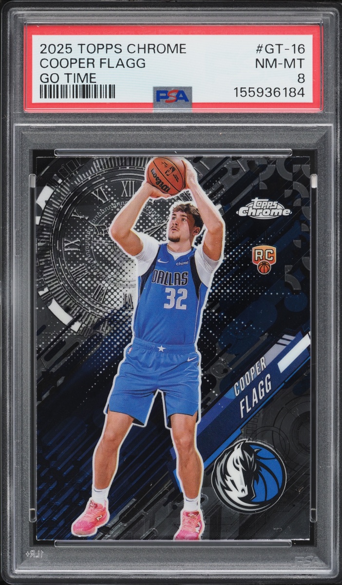 2025 Topps Chrome Go Time Cooper Flagg ROOKIE #GT-16 PSA 8 NM-MT