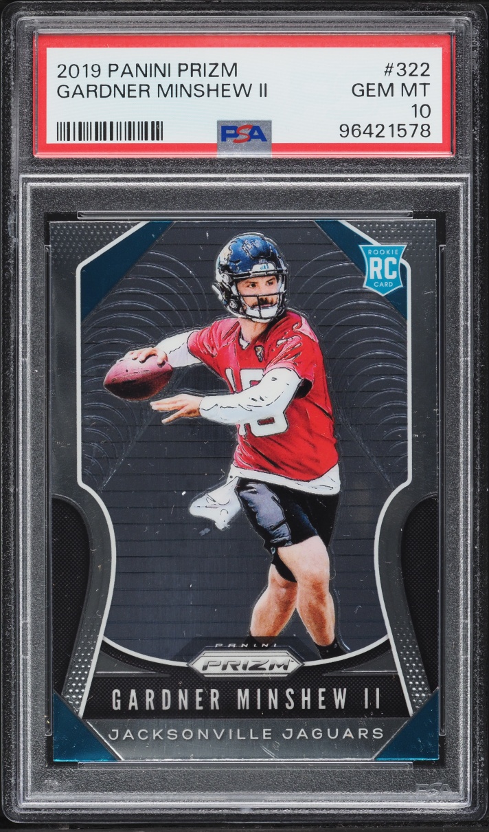 Gardner Minshew II #322 2020 Panini Plates & Patches Football 2019 Panini Prizm Printing Plates