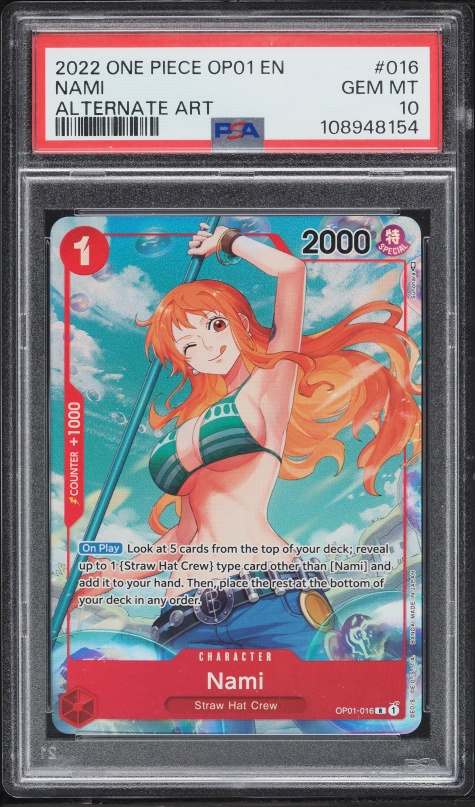2022 One Piece Japanese Standard Battle Winner Nami #ST01-007 PSA