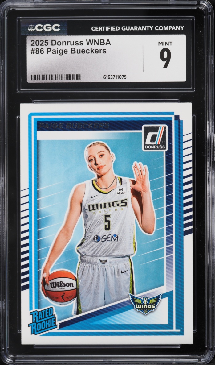 2025 Donruss WNBA Paige Bueckers ROOKIE #86 CGC 9 MINT