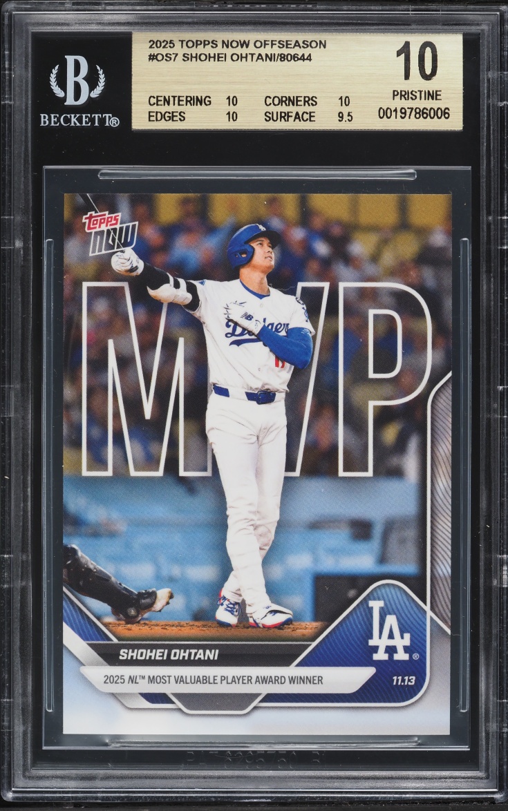 2025 Topps Now Offseason Shohei Ohtani #OS-7 BGS 10 PRISTINE