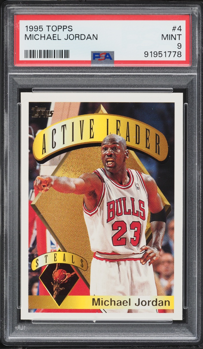 1995 Topps Basketball Michael Jordan #4 PSA 9 MINT